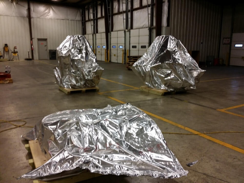 vacuum sealing and foil vapor barrier packaging for air freight and international shipping