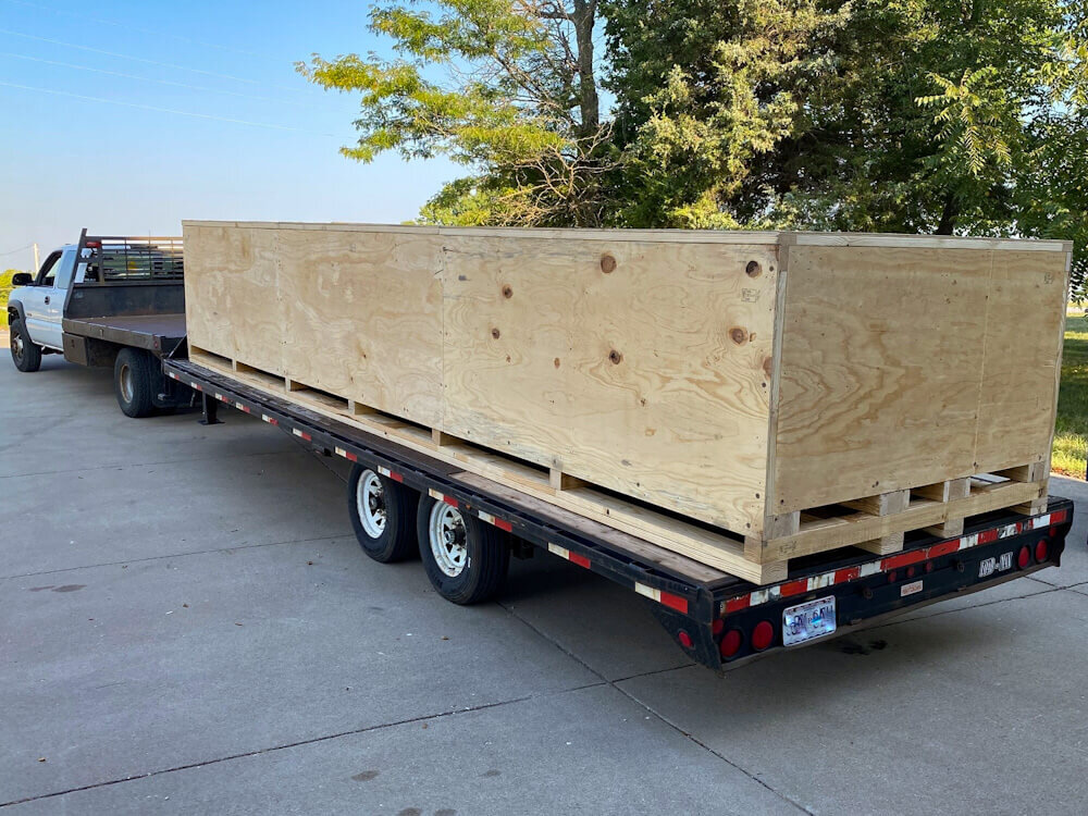 reusable trade show crates and wood crating for bulky freight