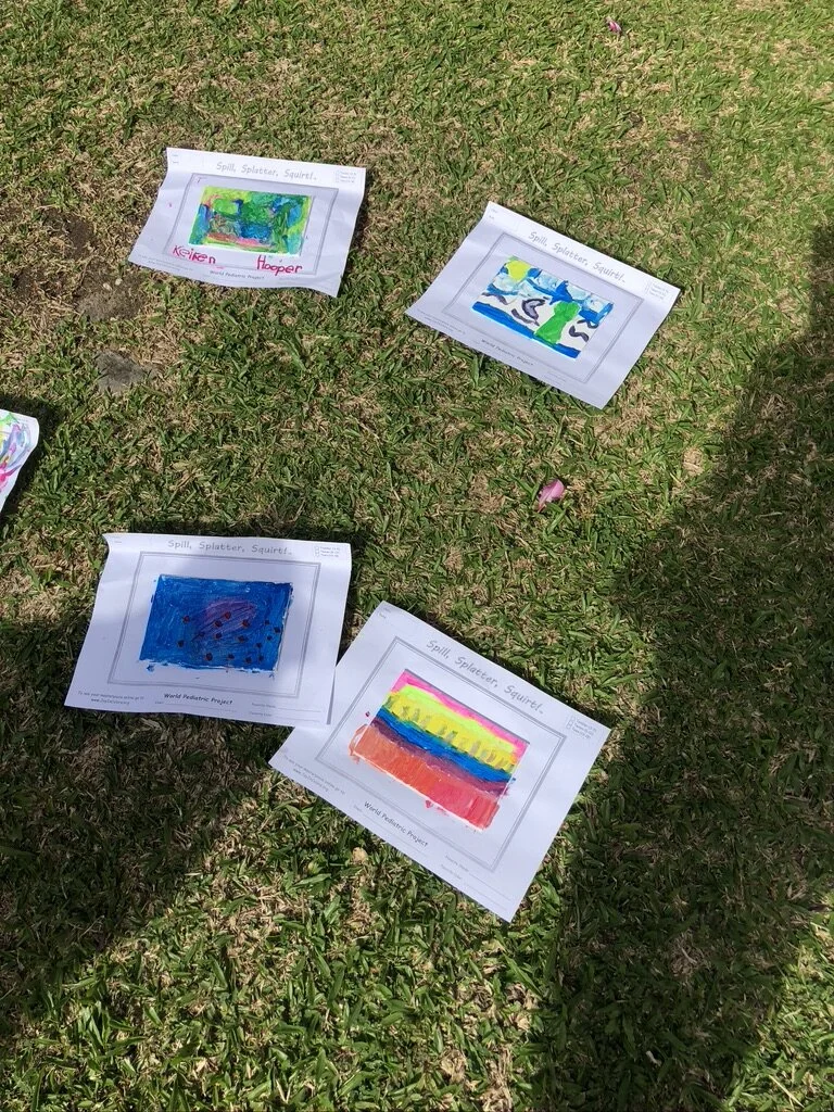 Paint and give back to the children of World Pediatric project February 2020