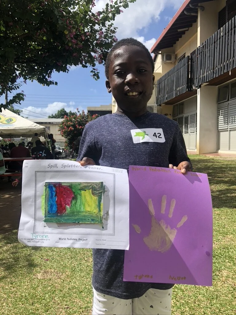 Paint and give back to the children of World Pediatric project February 2020