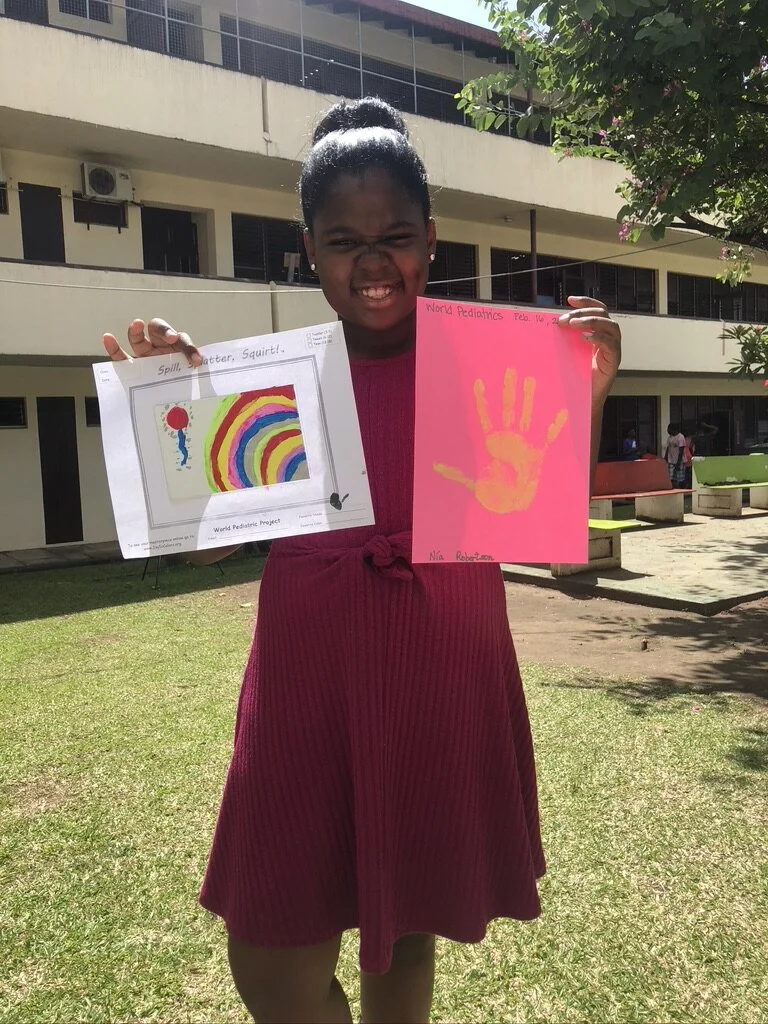 Paint and give back to the children of World Pediatric project February 2020