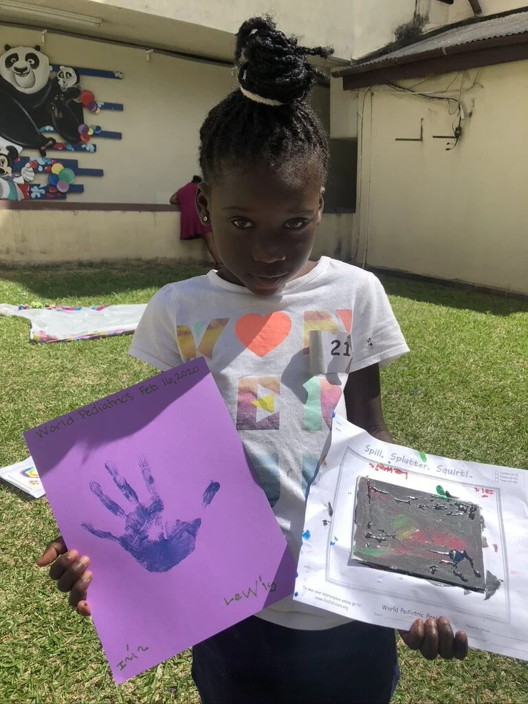 Paint and give back to the children of World Pediatric project February 2020