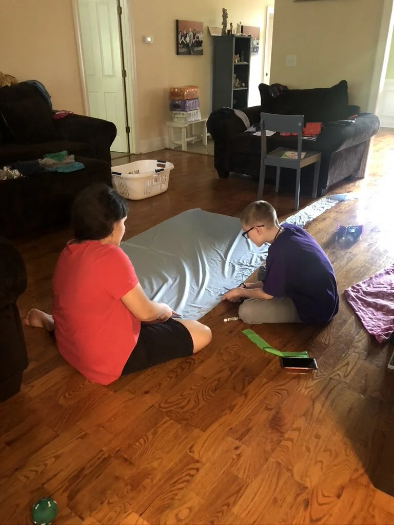 Making and donating home-made masks to local hospital, doctors offices, and community  to help prevent the spread of CoVid-19
