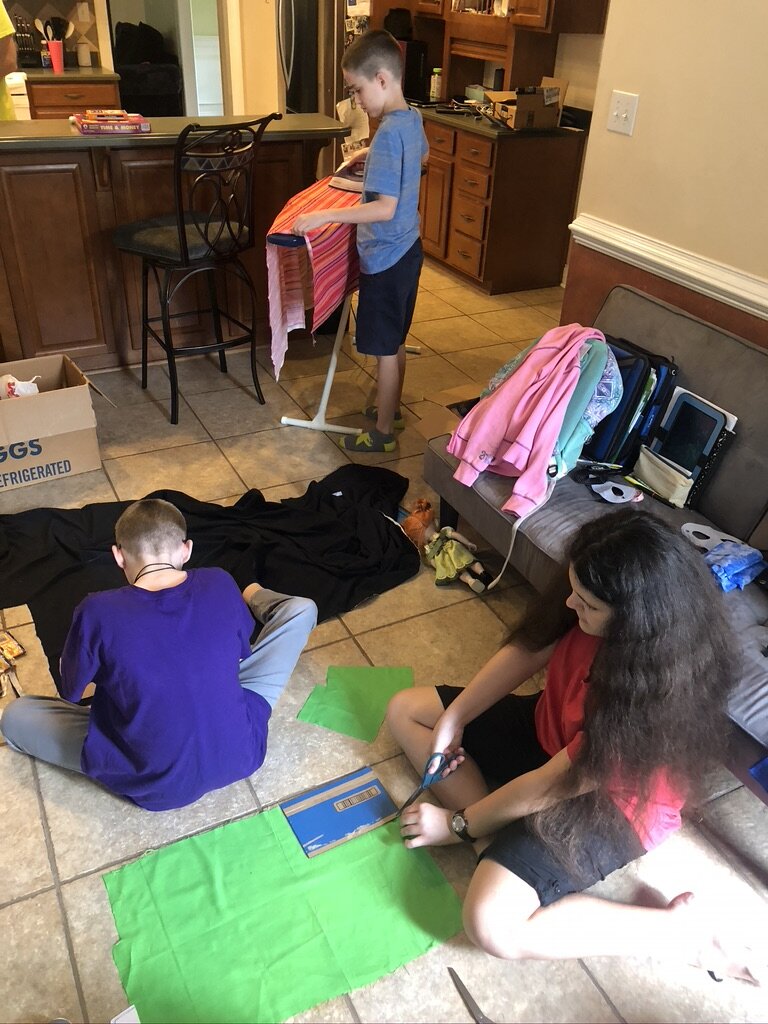 Making and donating home-made masks to local hospital, doctors offices, and community  to help prevent the spread of CoVid-19