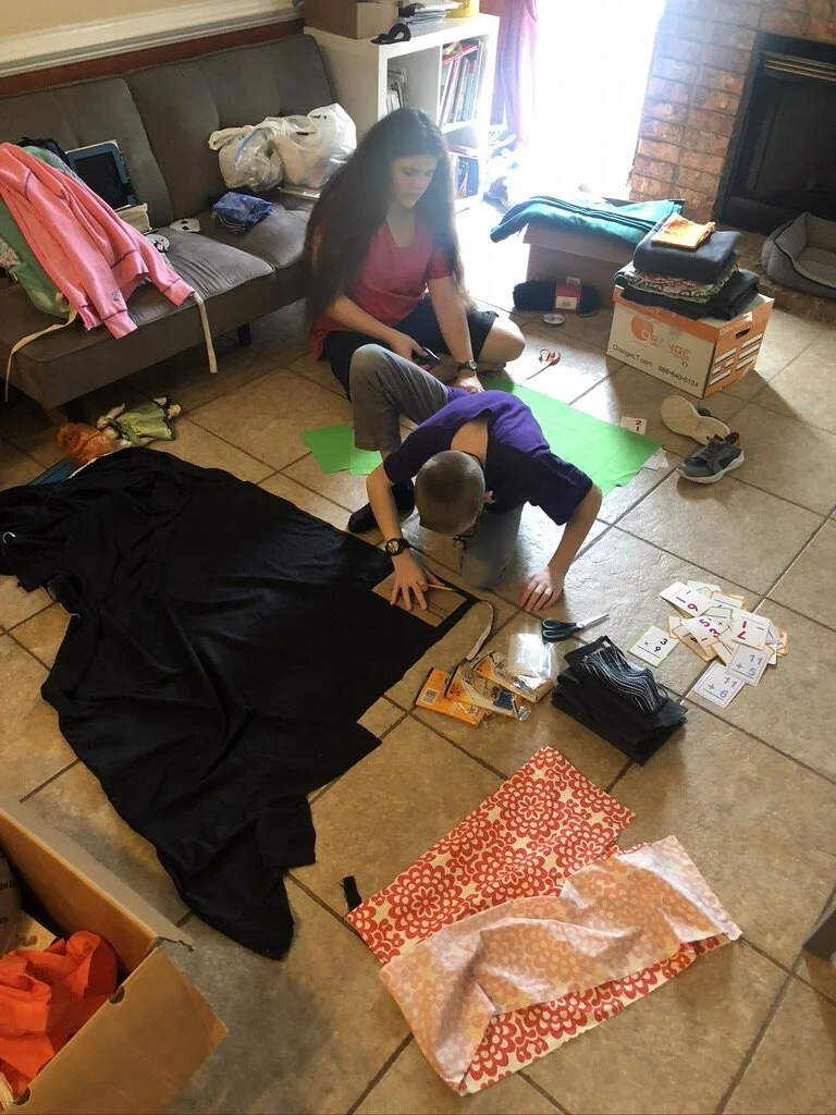 Making and donating home-made masks to local hospital, doctors offices, and community  to help prevent the spread of CoVid-19