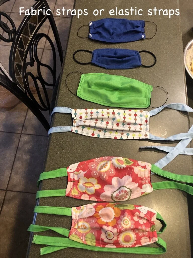 Making and donating home-made masks to local hospital, doctors offices, and community  to help prevent the spread of CoVid-19