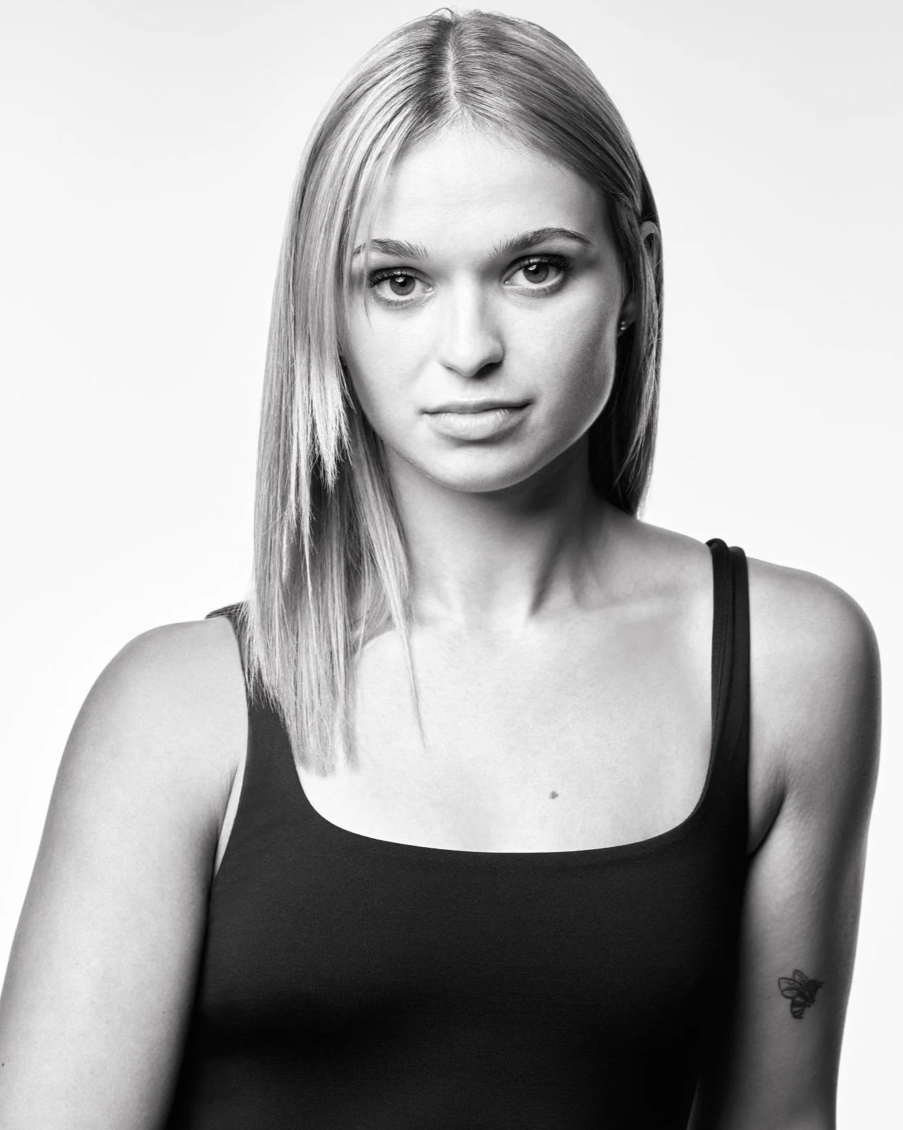 Authentic black and white Winnipeg actor headshot — captures personality and draws attention for auditions.