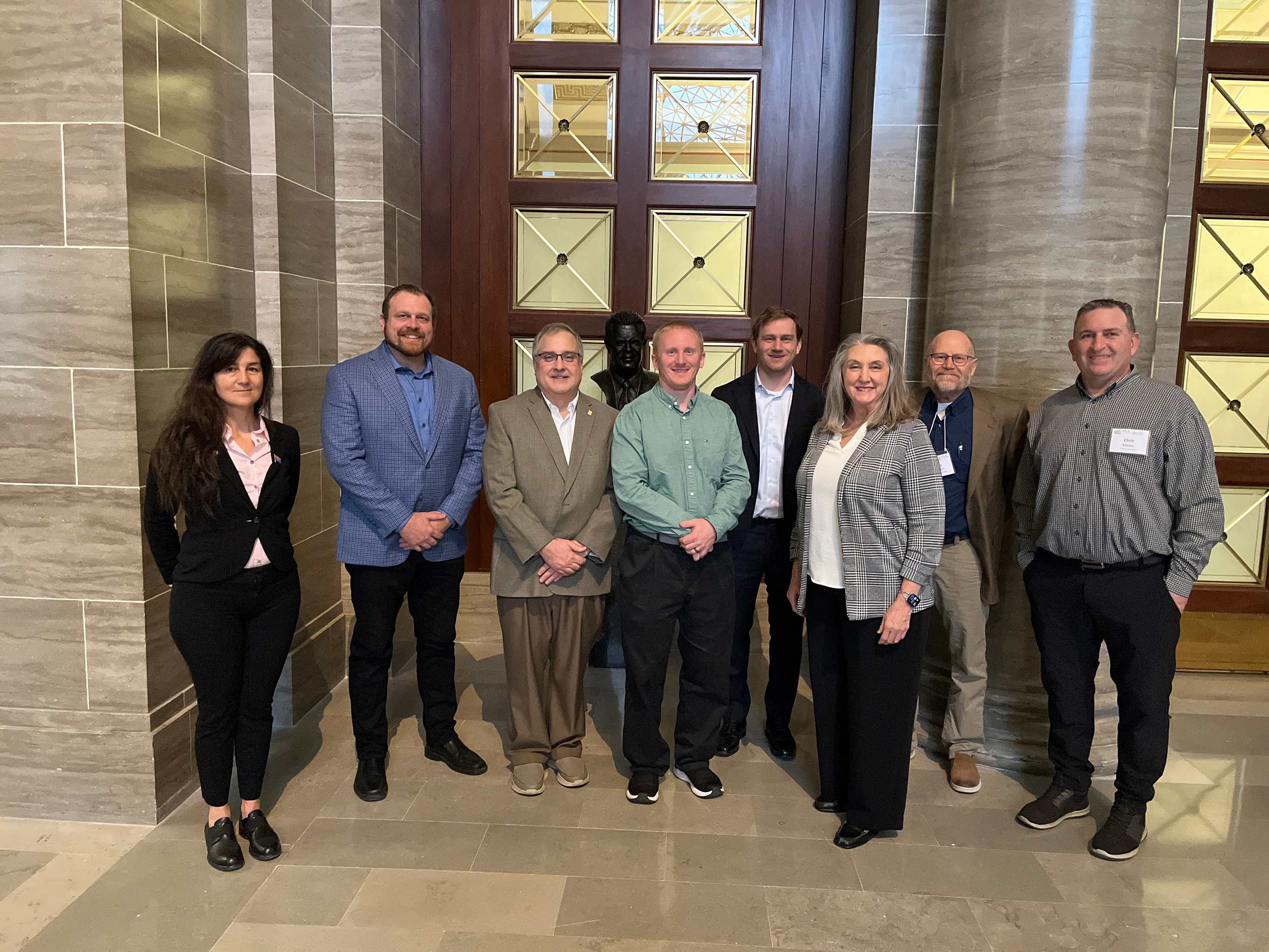 2026 Advocacy day at the Missouri State Capitol including representatives from both STL ASLA and ASLA Prairie Gateway Chapter!