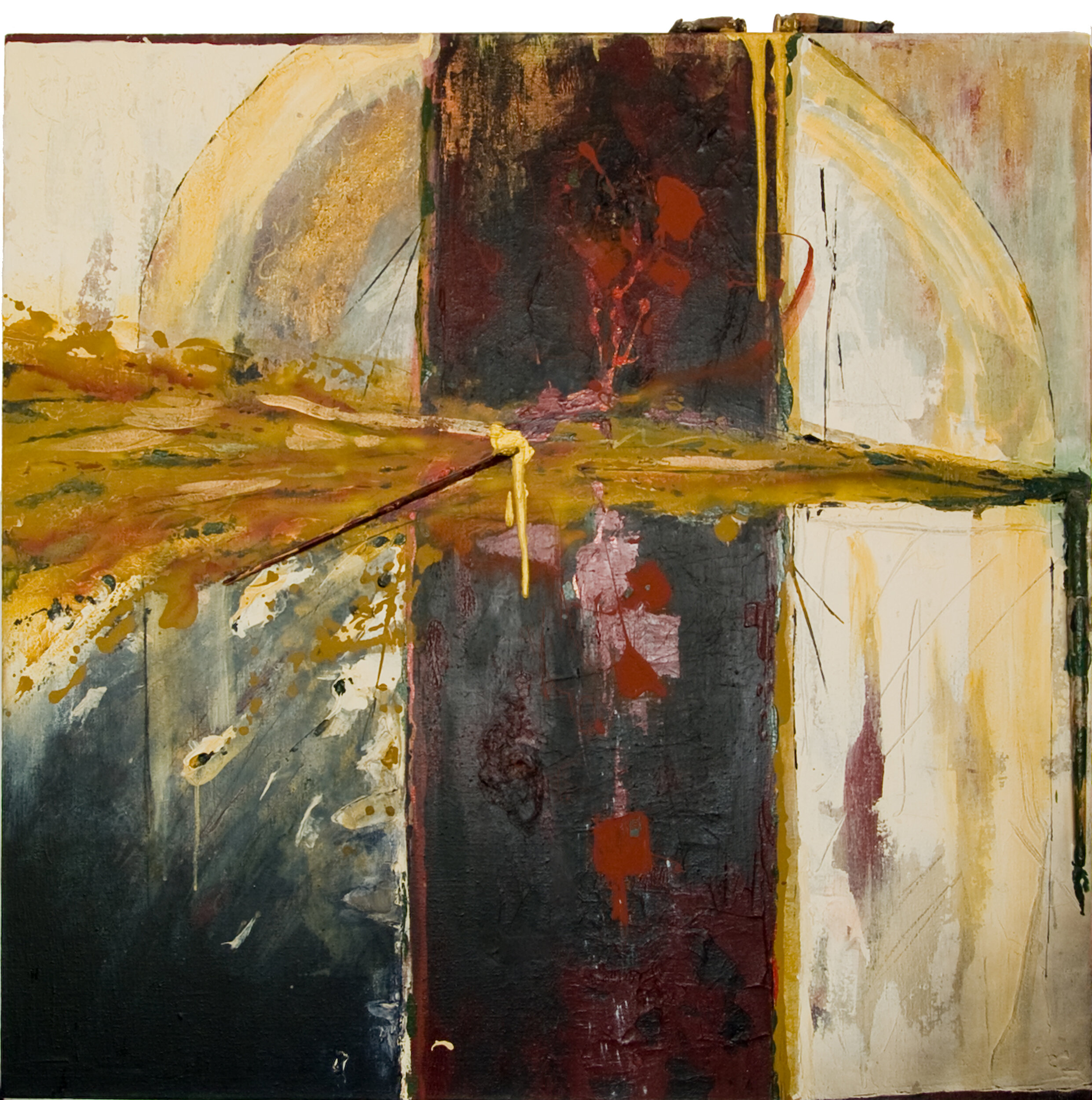 Theo's Studio: Going Through the Portal, 48" x 48", 1998
(NFS)