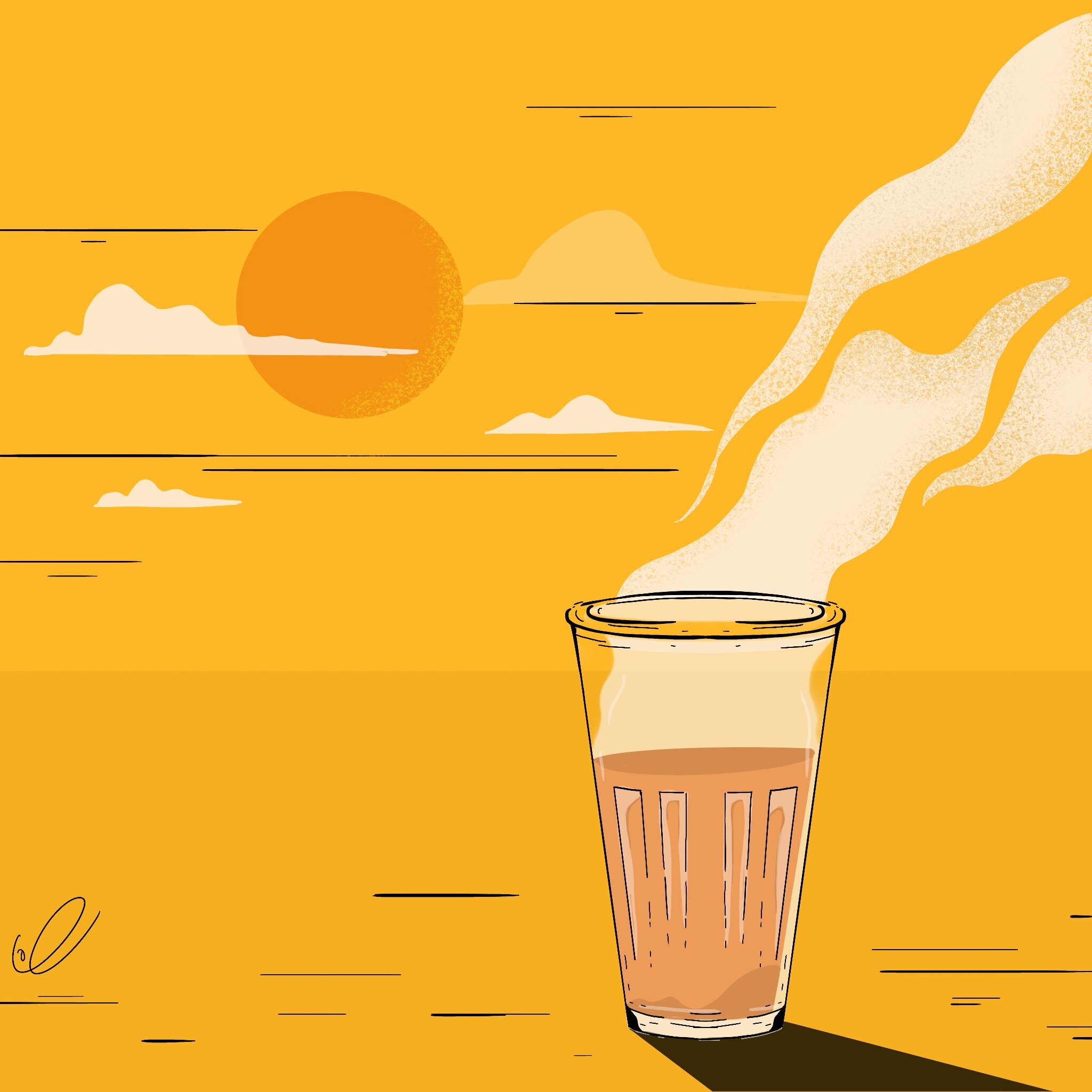 Tea, illustration.
