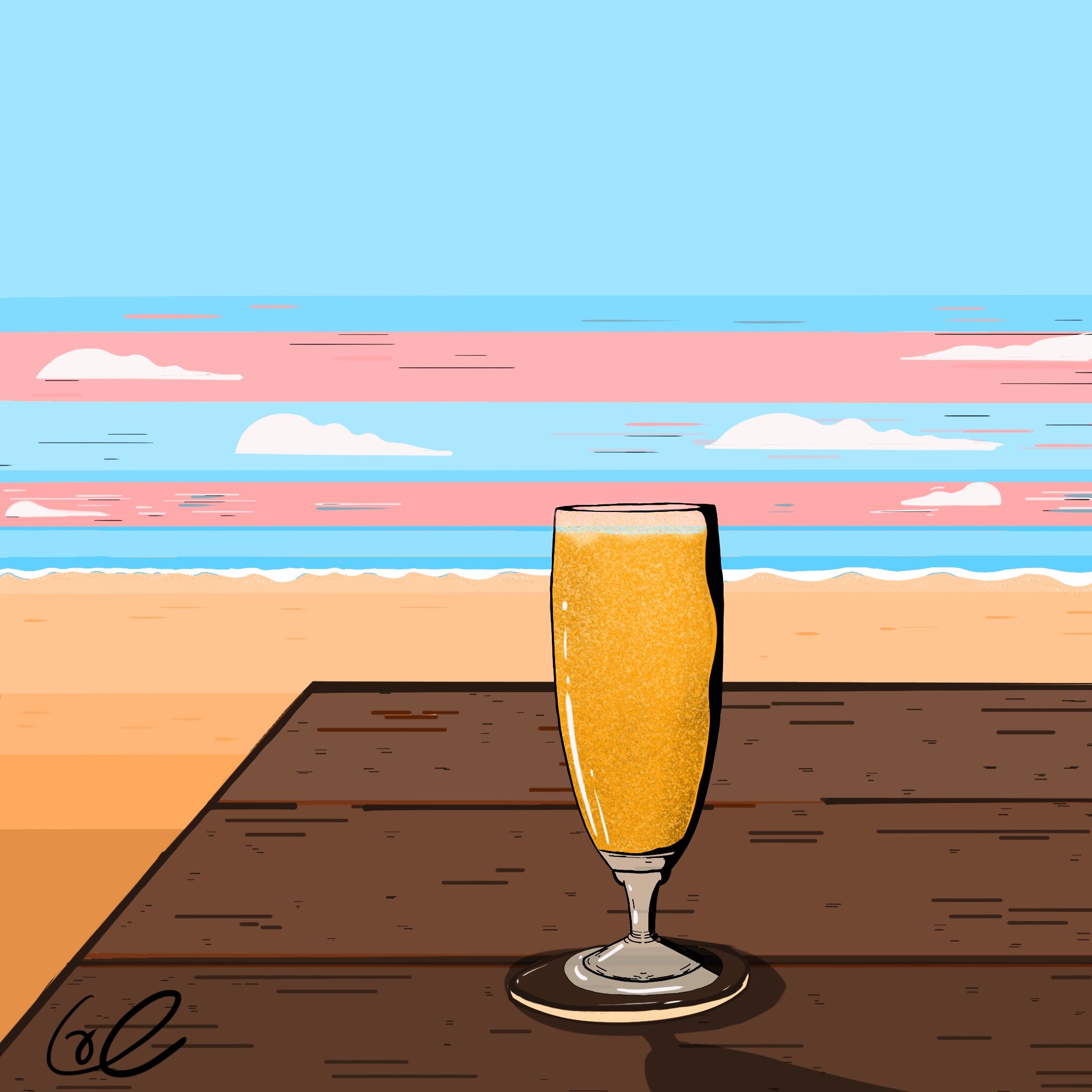 Fizzy drink, illustration.