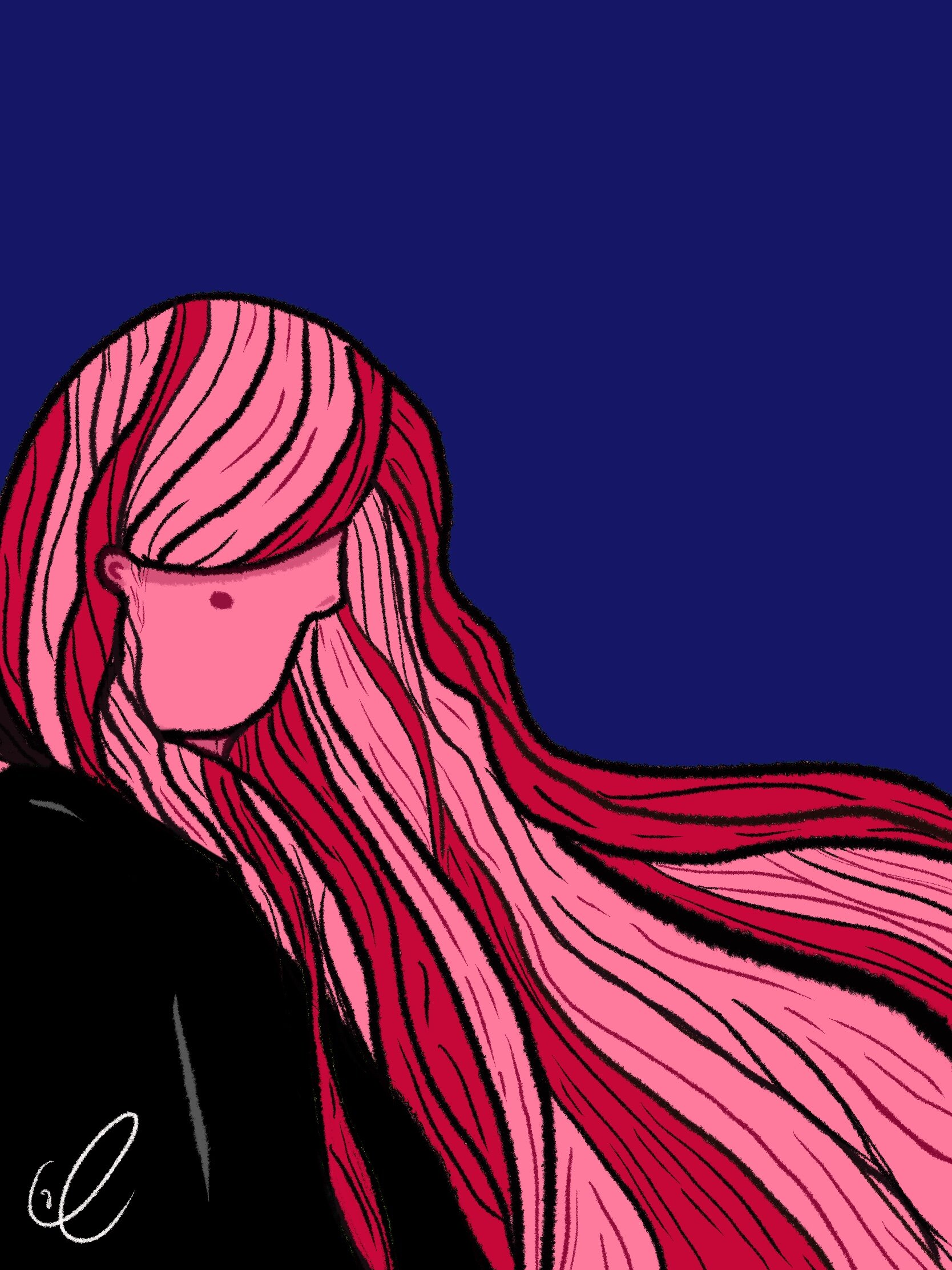 Lost, Illustration, Procreate.