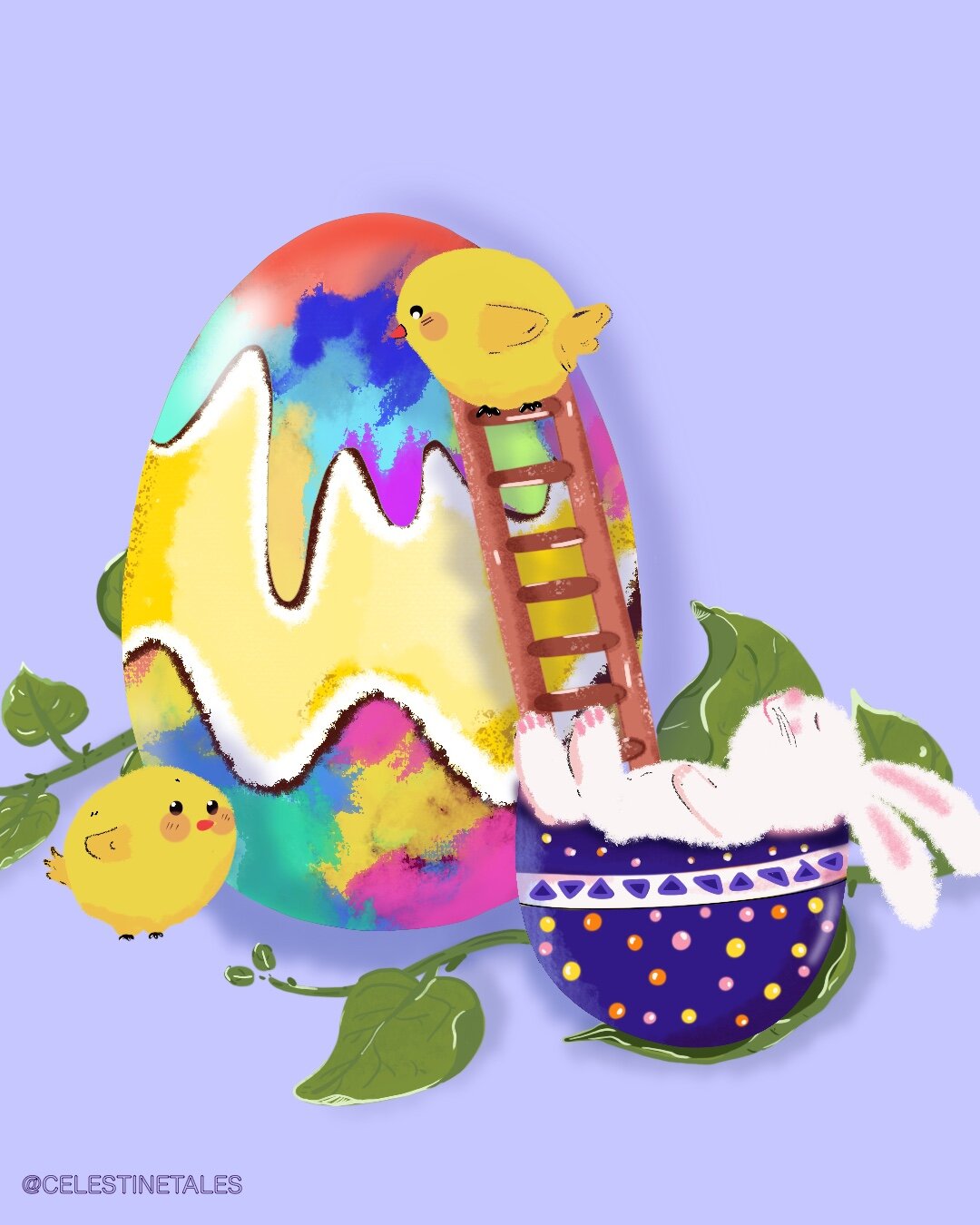 Easter, illustration.