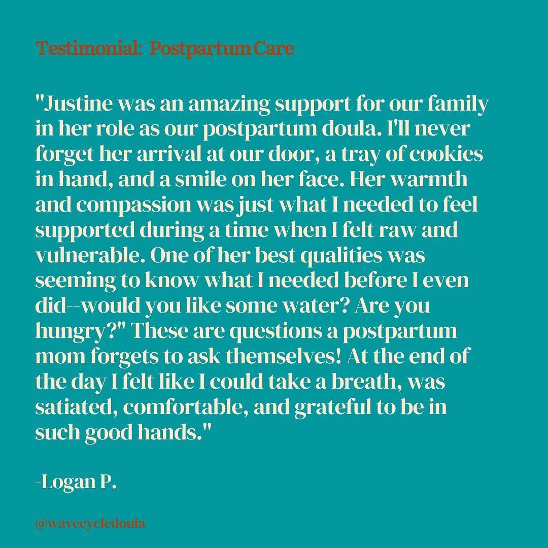 💛Postpartum Care Testimonial 💛

Feeling the love today✨Thank you for the kind words from my postpartum client Logan ✨
.
Always the greatest honor to work with families in this sacred time of transition and new beginnings. 
.
.
.
.
.
.
.
.
#postpart