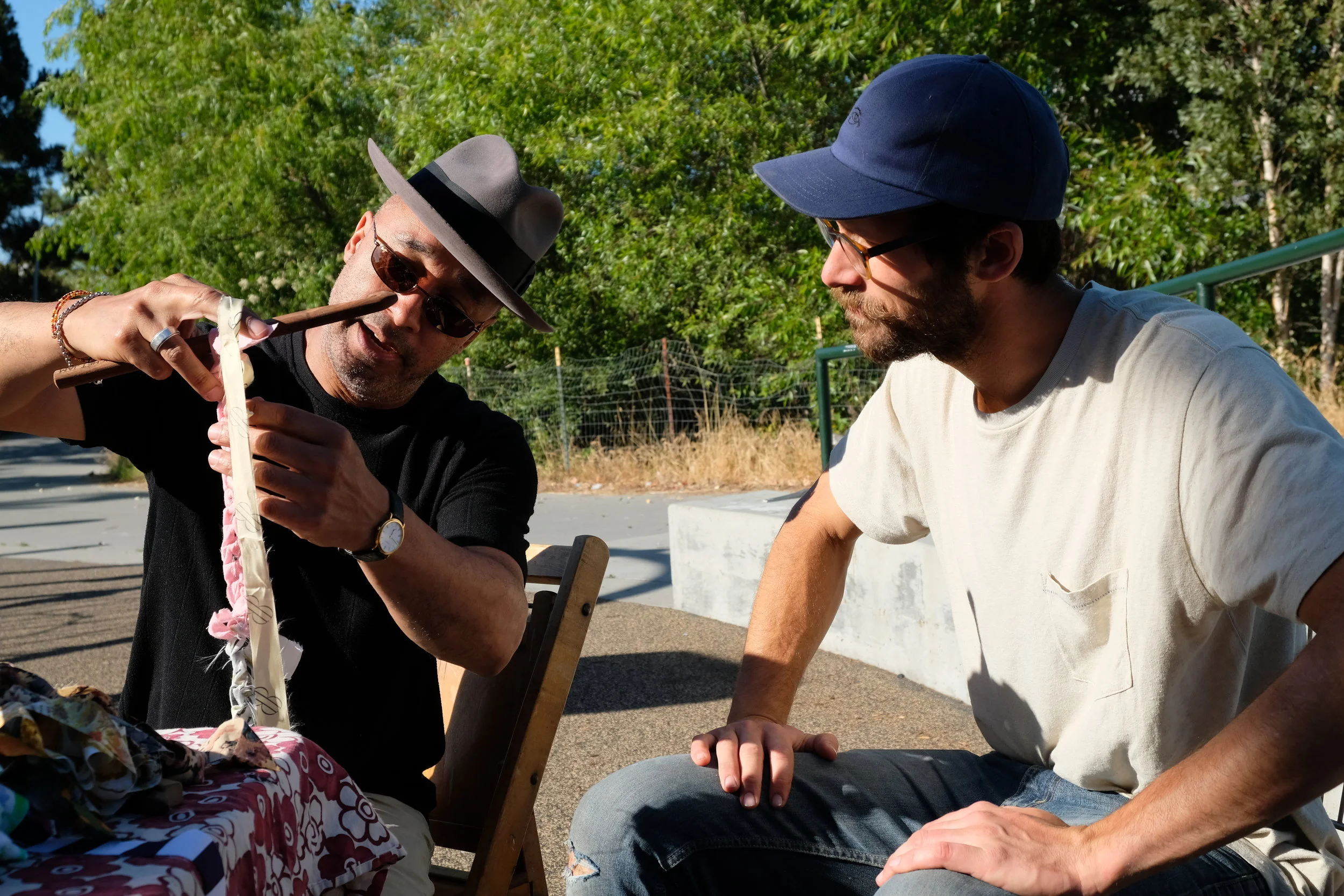 Crochet Jam led by Ramekon O'Arwisters at Peralta Park, Oakland 
