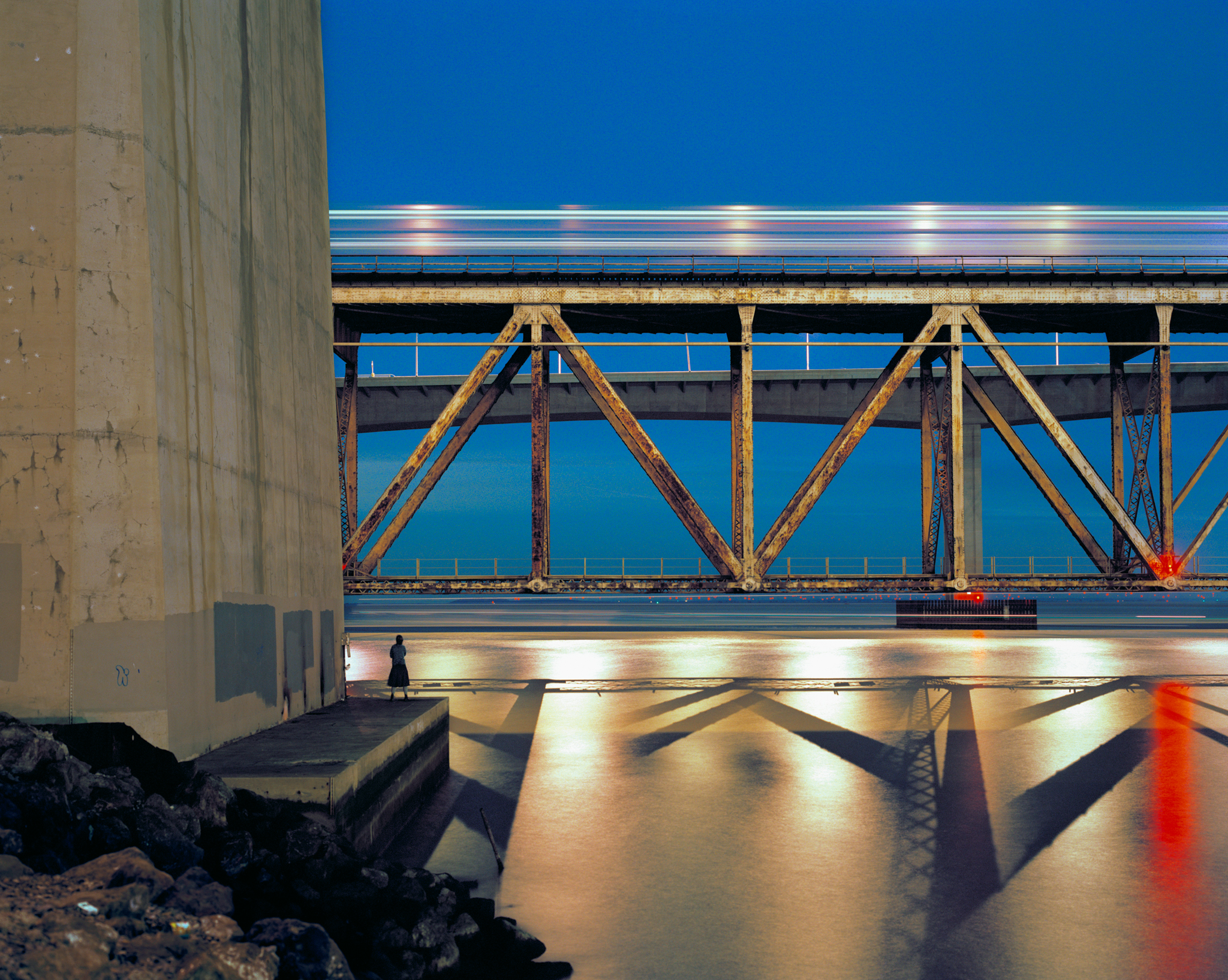 Passenger Train, I-680, Benicia, CA