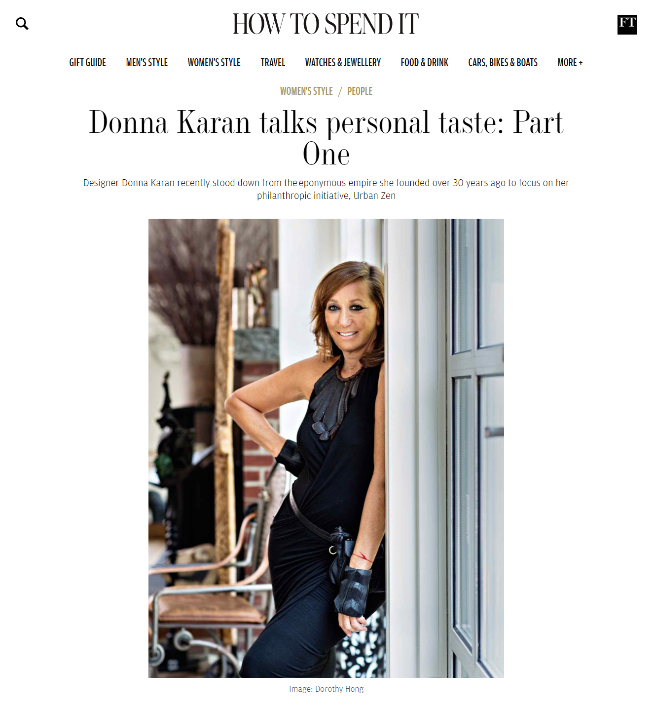 Donna Karan talks personal taste: Part One — Christina Ohly Evans