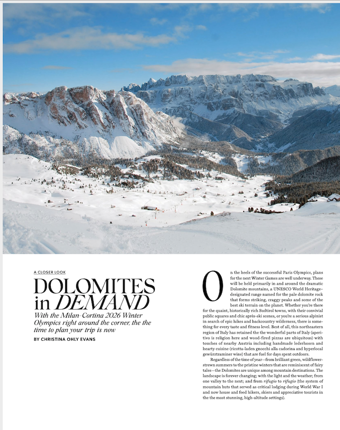 DOLOMITES in DEMAND