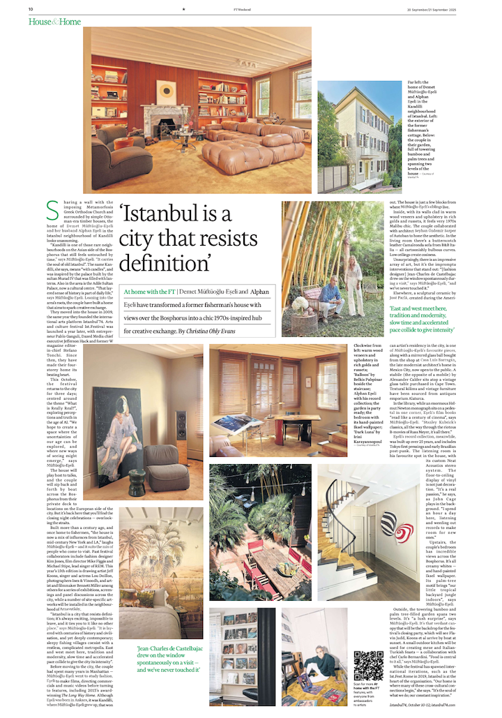 Inside curator Demet Müftüoğlu-Eşeli’s party house in Istanbul