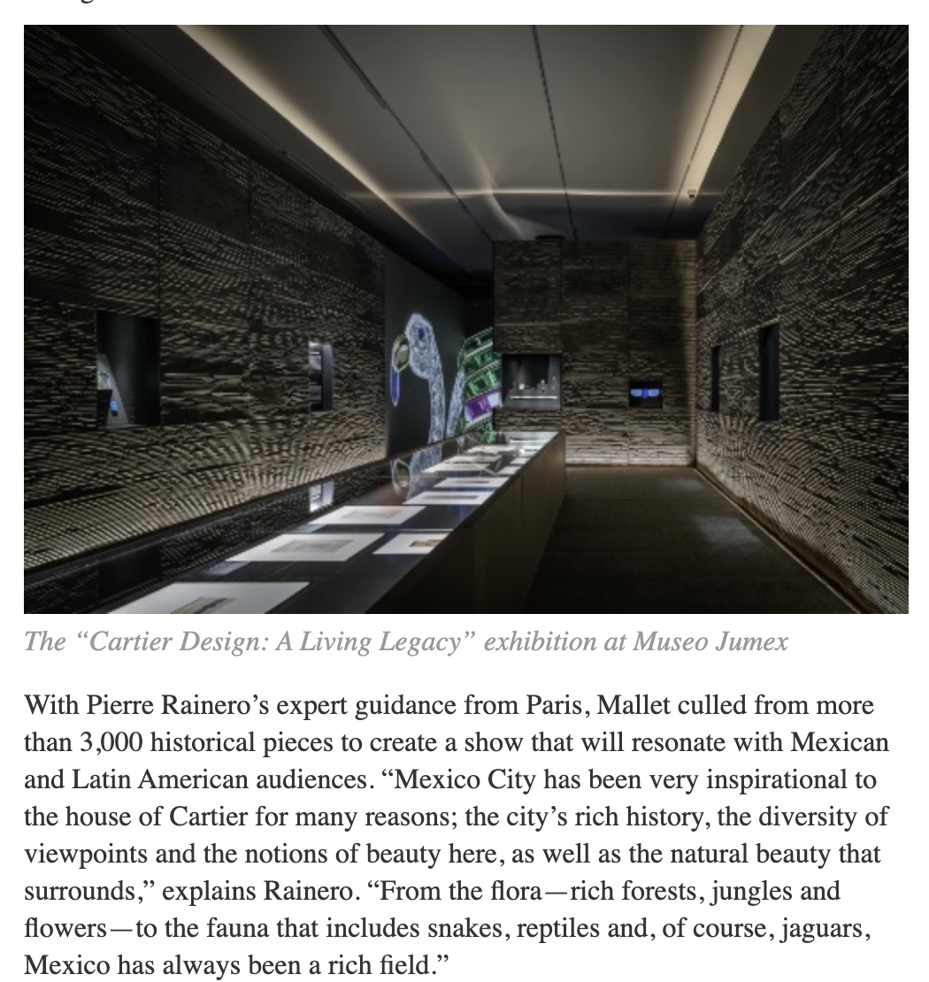Cartier Design: A Living Legacy” Opens at Museo Jumex