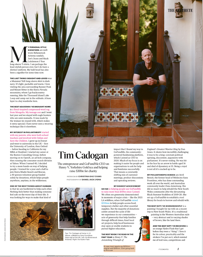 Tim Cadogan talks taste