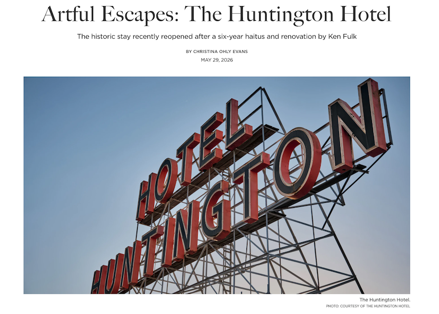 Artful Escapes: The Huntington Hotel