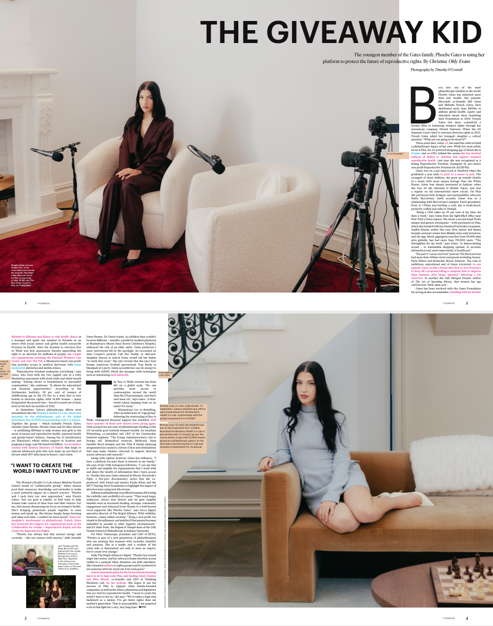 Born to give – the philanthropic urge of Phoebe Gates
