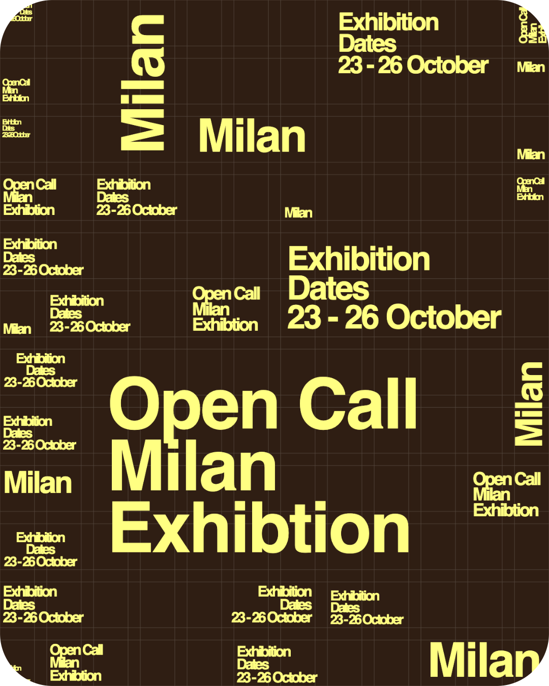 Milan open call poster