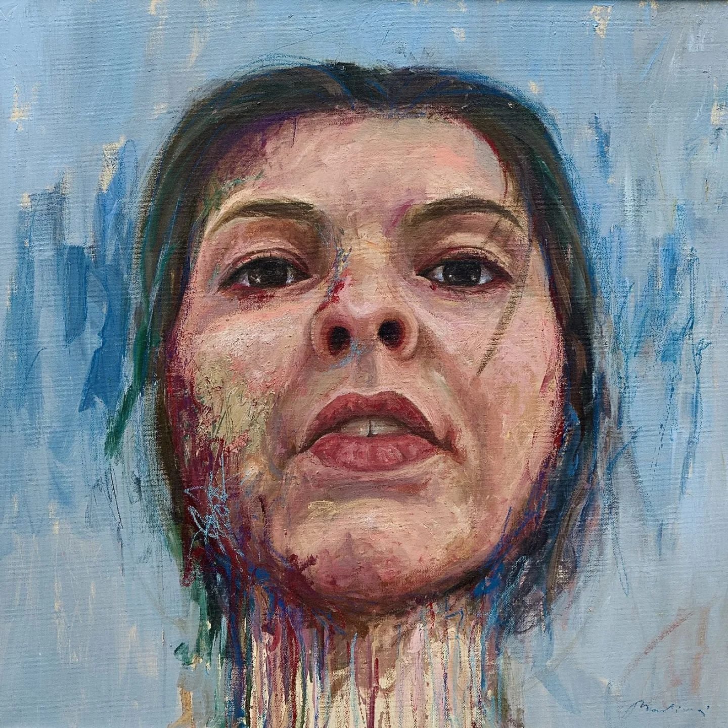 #MeetTheArtist 
@martina__spasovska 

Oil on canvas with oil pastels
80x80cm
FOR SALE

Martina Spasovska (b.1997), she is a young visual artist based in Skopje, North Macedonia. She graduated from the Faculty of Fine Arts , majoring in painting. She 