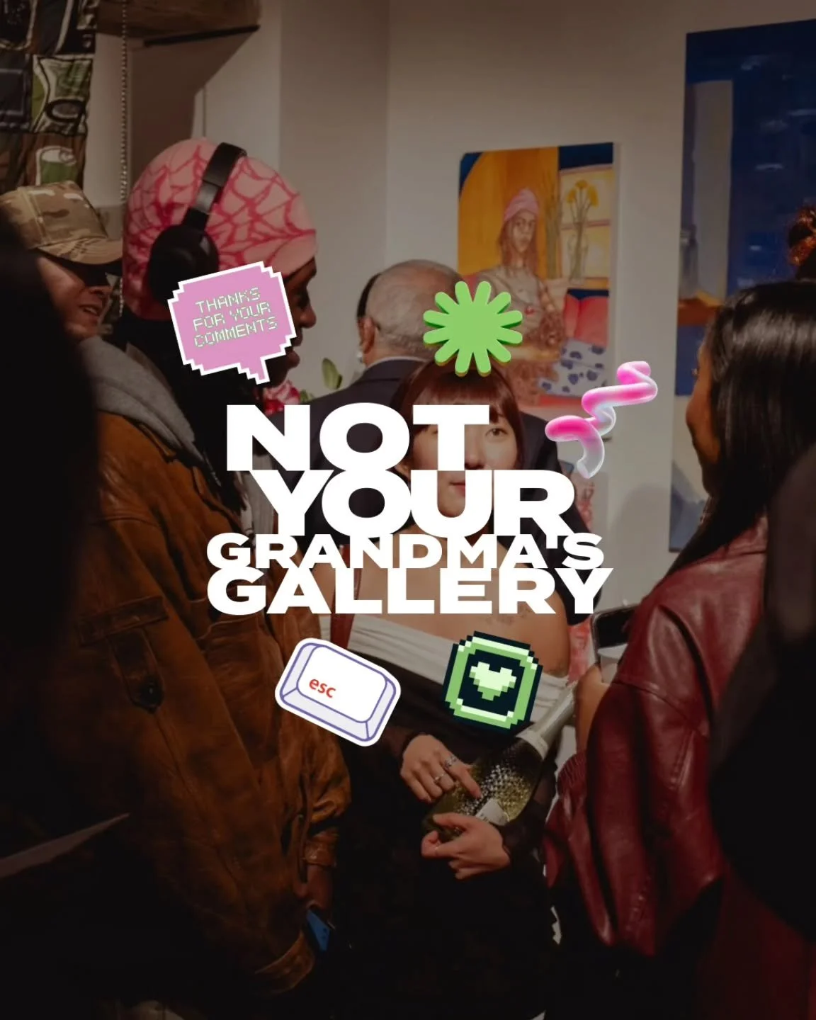 ⚡️NOT YOUR GRANDMA&rsquo;S GALLERY⚡️

We don&rsquo;t do quiet rooms and polite nods, we do energy, chaos, creativity, and connection. 👾💗

The Holy Art is redefining what an art show feels like, bold, unapologetic, and built for the new generation o