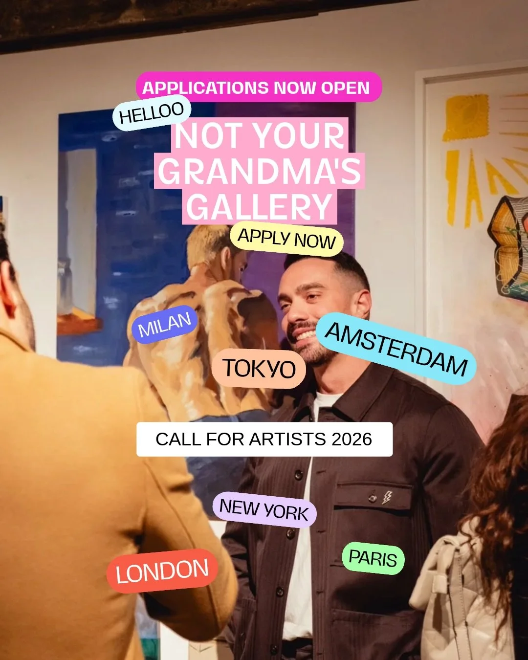 ✨ OPEN CALL &mdash; ARTISTS WORLDWIDE ✨

Show your work with The Holy Art and get seen by collectors, curators &amp; thousands of art lovers worldwide.

🎨 All mediums welcome
📍 London &middot; New York &middot; Paris &middot; Tokyo &middot; Milan &