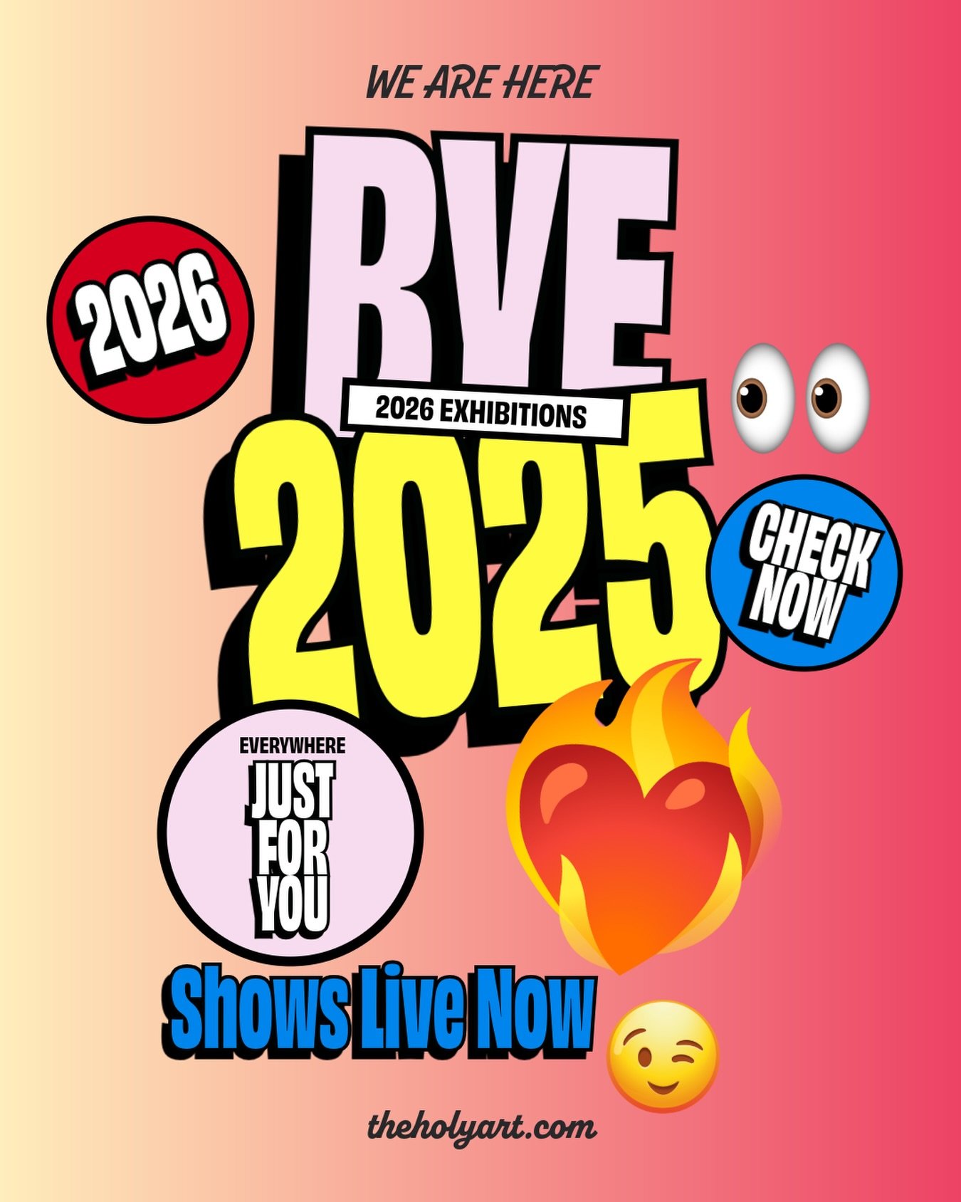 RVE 2025.
Yes, it&rsquo;s happening.

Shows are live.
You know what to do 😉

👉 theholyart.com