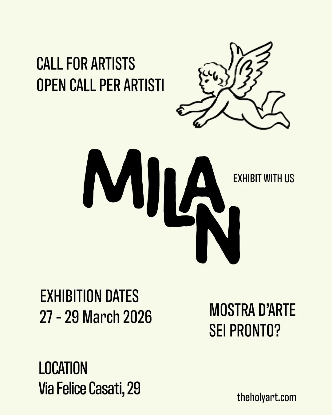 #CallForArtists &ndash; Exhibit Your Work in Milan 🇮🇹

We&rsquo;re now accepting submissions for our next Physical &amp; Digital Exhibition in the iconic city of Milan, Italy!

Showcase your art to an international audience in one of Europe&rsquo;s