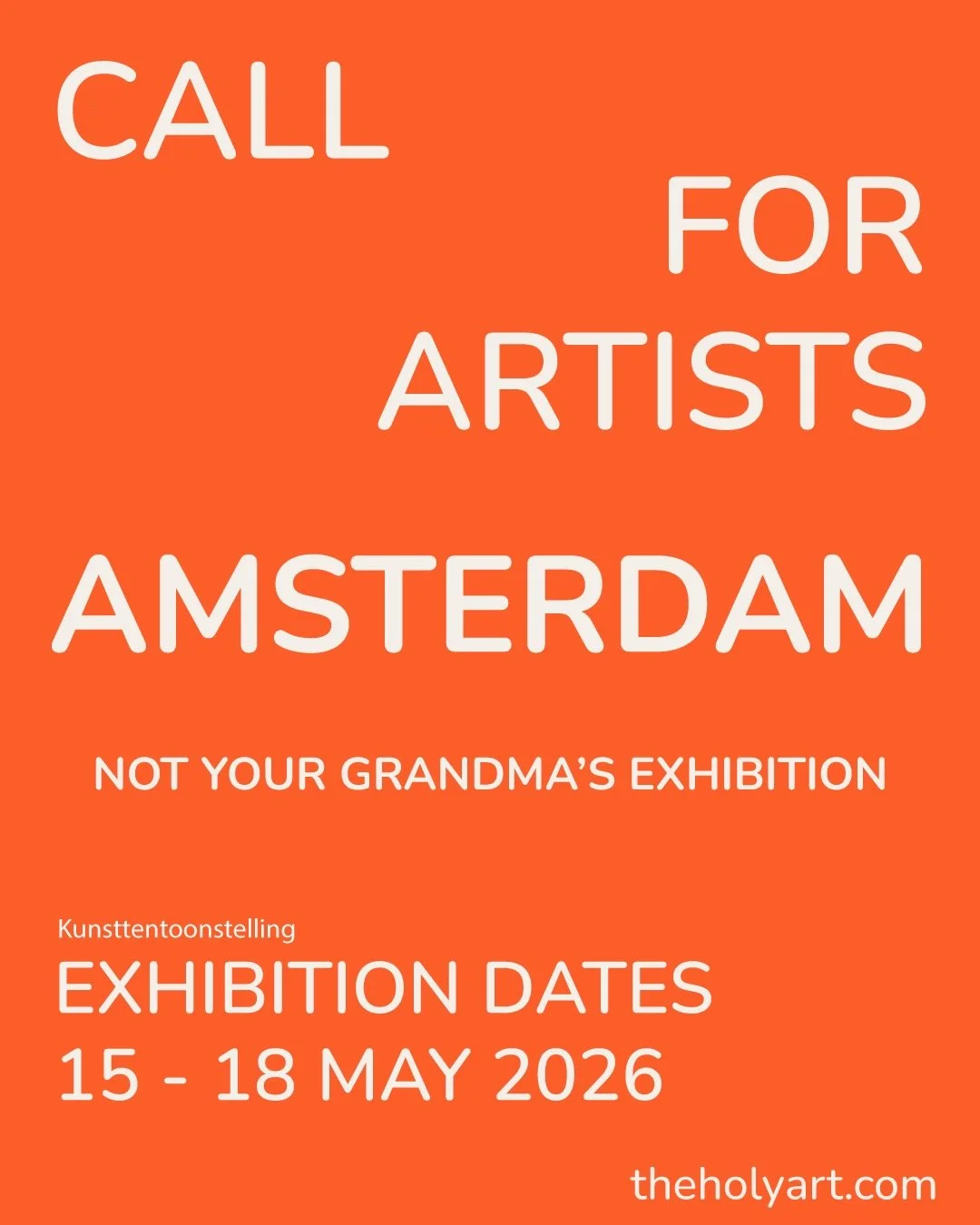 #CallForArtists &ndash; Exhibit Your Work in Amsterdam! 🩷

We&rsquo;re now accepting submissions for our next Physical &amp; Digital Exhibition in the vibrant city of Amsterdam, Netherlands!

Show your work in one of Europe&rsquo;s most creative and