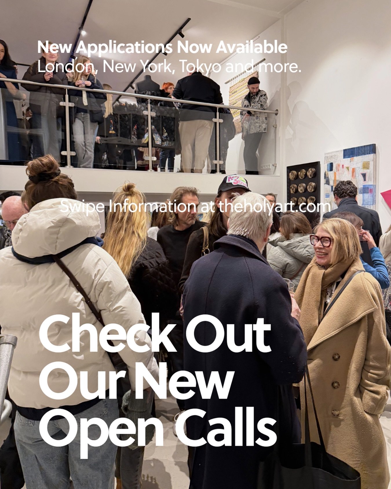 New applications are now open ✨
London, New York, Tokyo, and more global cities.

If you&rsquo;re an artist ready to exhibit internationally, this is your moment.
Physical &amp; digital exhibitions. Global visibility. Real opportunities.

💬 Comment 