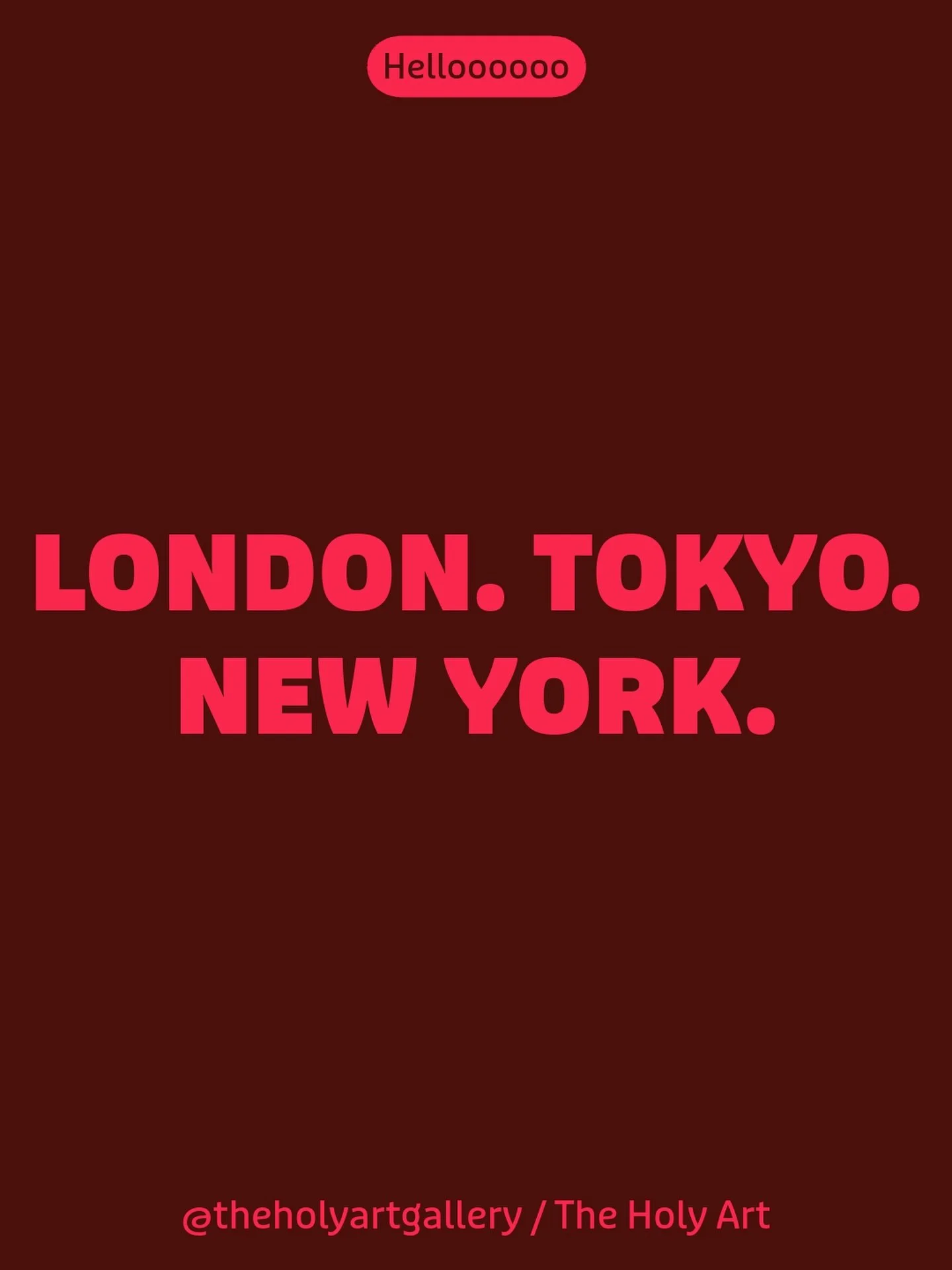 London. New York. Tokyo. Paris. Where art meets the world.

Your art on the gallery wall. Your art on the digital screen. Your art in the catalogue.

Physical &amp; Digital Exhibition. All mediums. Open theme. All countries.

25,000+ artists. 400+ ex
