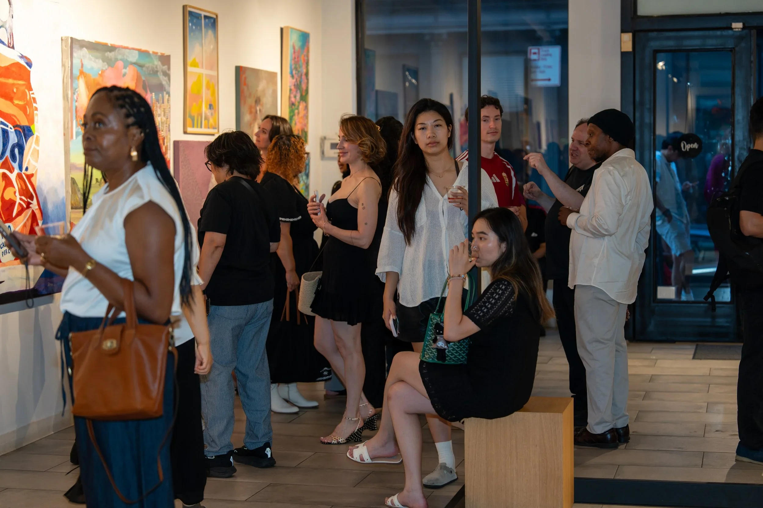 What Actually Happens at a Gallery Opening Night