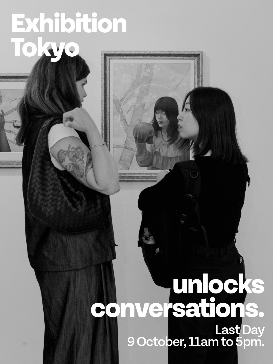 Tokyo, last chance.

Final day tomorrow, 11am to 5pm. 3-20-18 Jingumae, Shibuya. Free entry.

Artists from all over the world, one room in the middle of Harajuku, and a few hours left to see it.

Don&rsquo;t be the one who meant to come.

Where art m