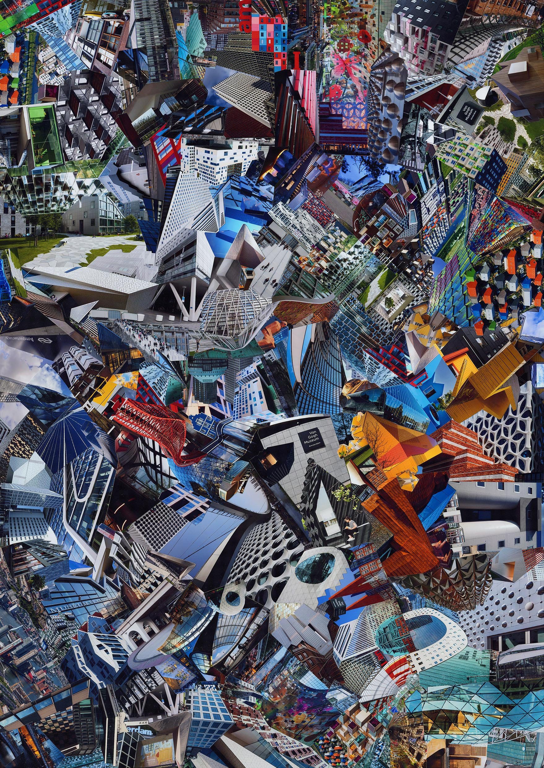 Collage - Contemporary Dutch Architecture - 2019-Paper -foamboard-Size 50 х 70 cm by Anastasia Izotova.jpg.jpg