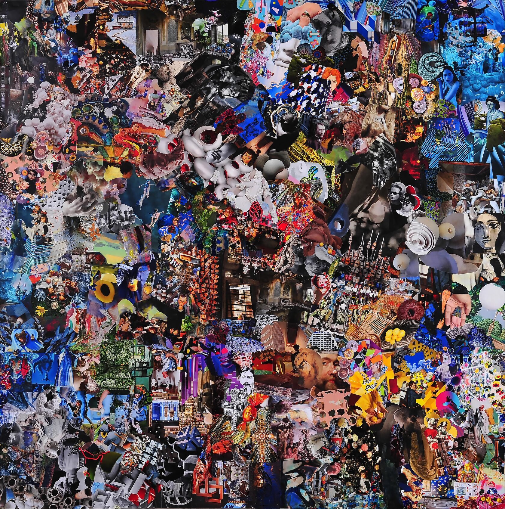 The Night Dreams Collage - 2018 -Paper -foamboard-Size 100 х 100 cm by Anastasia Izotova.jpg