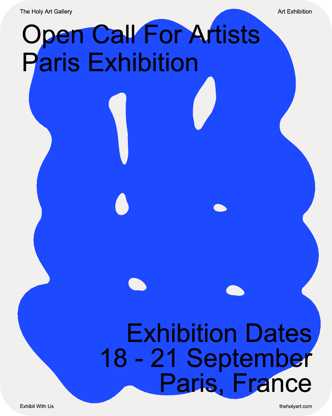 Paris open call poster