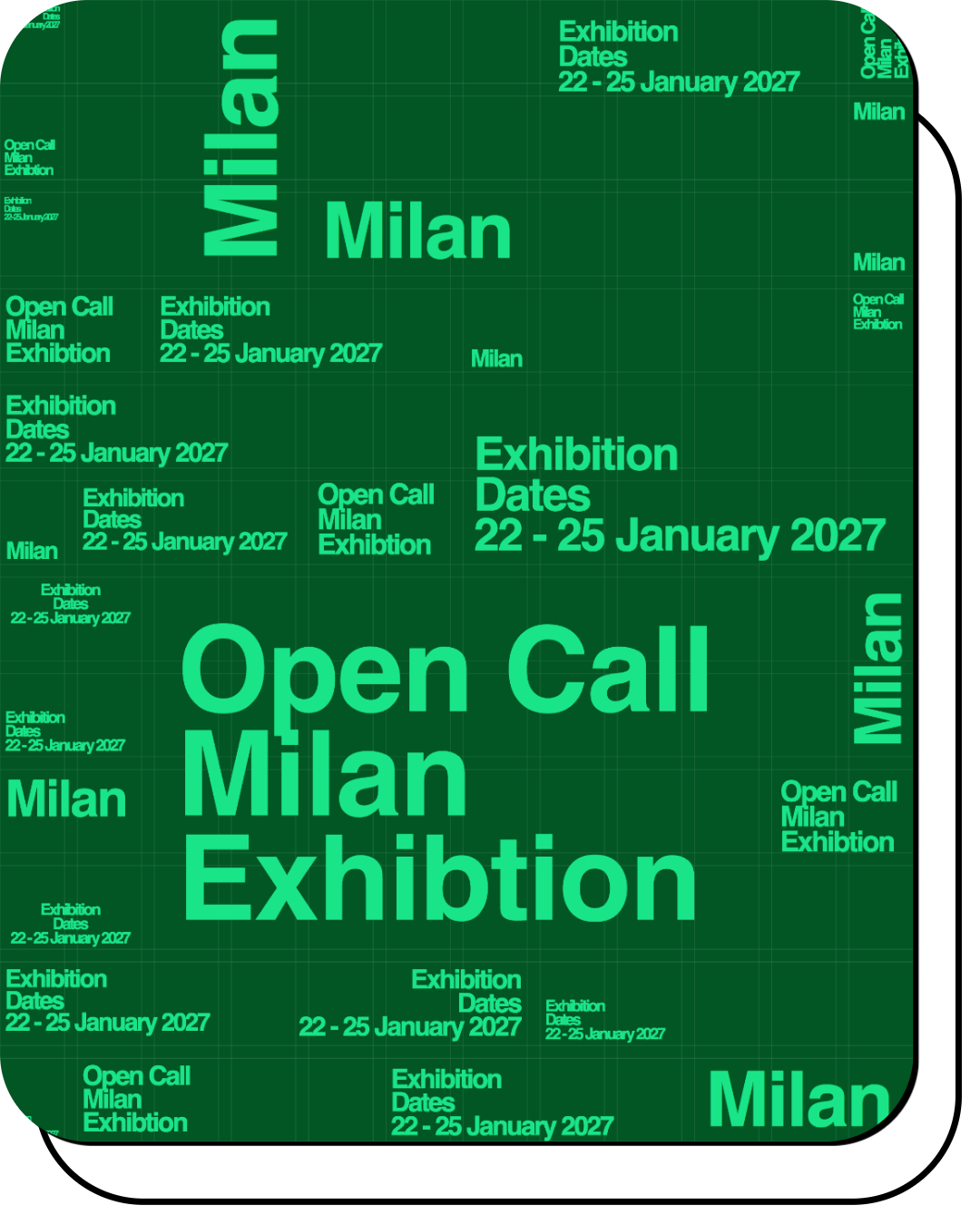 Milan open call poster