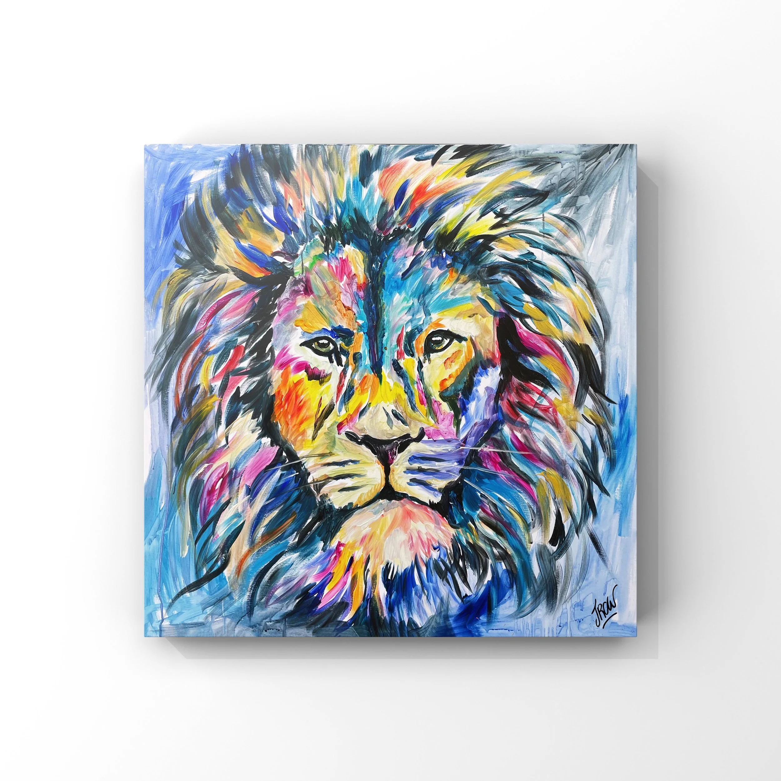 Victory Lion - Acrylic - 100x100cm - £2222.JPG