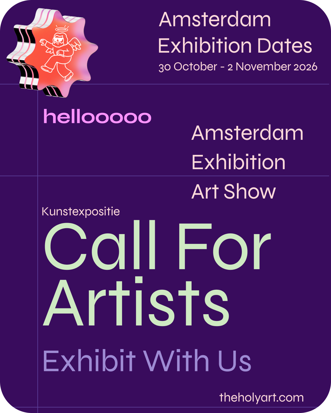 Amsterdam open call poster