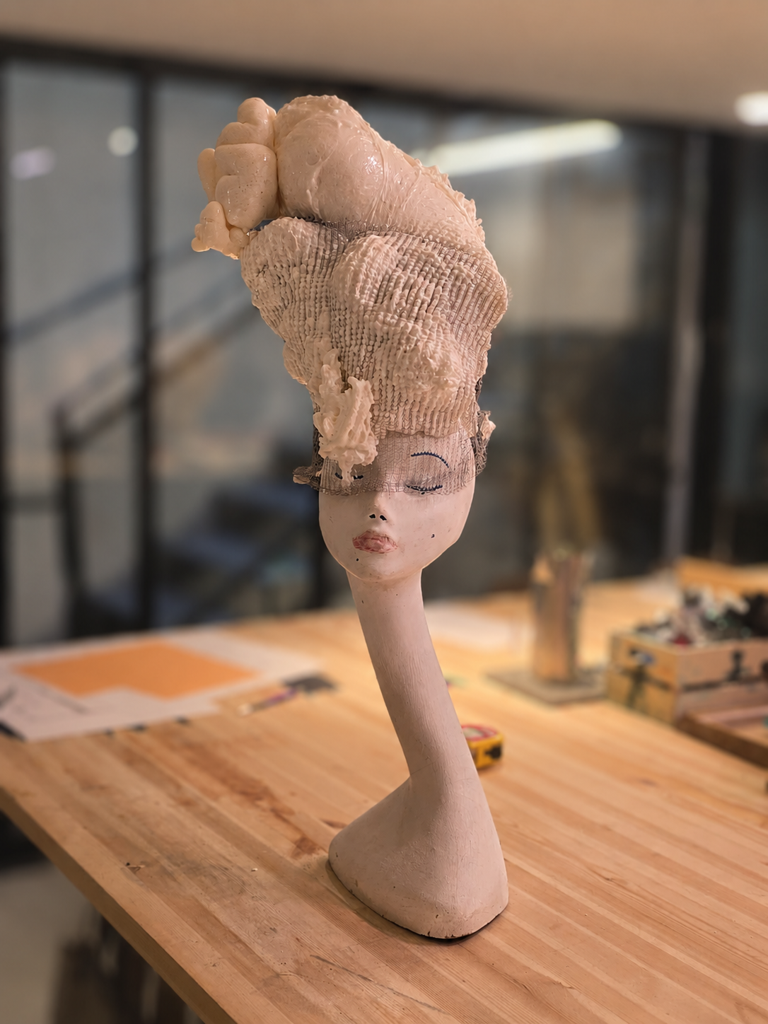Molting \85x40cm\ mix media \ 2026
