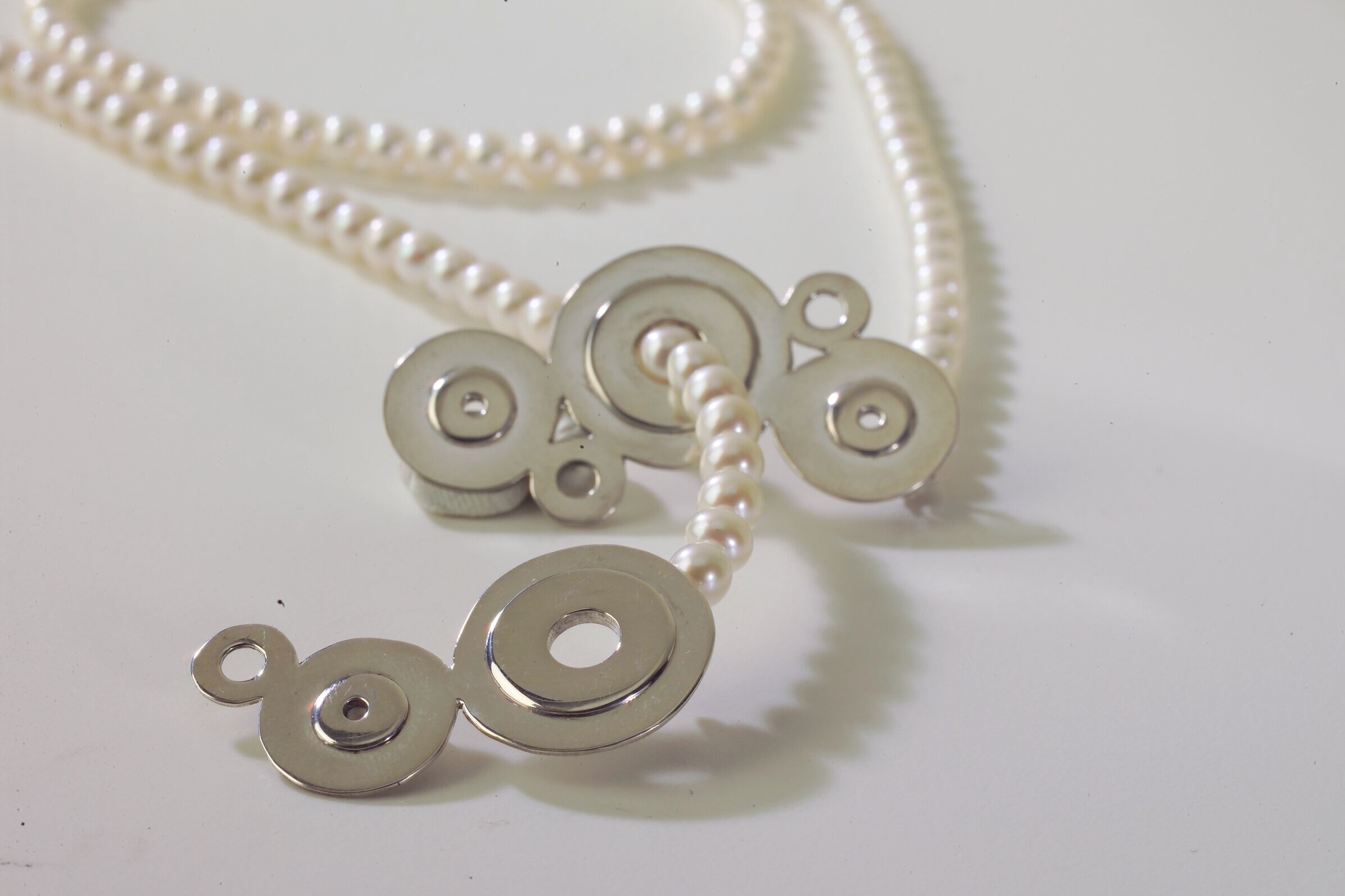 Silver Celtic Spiral Necklace 