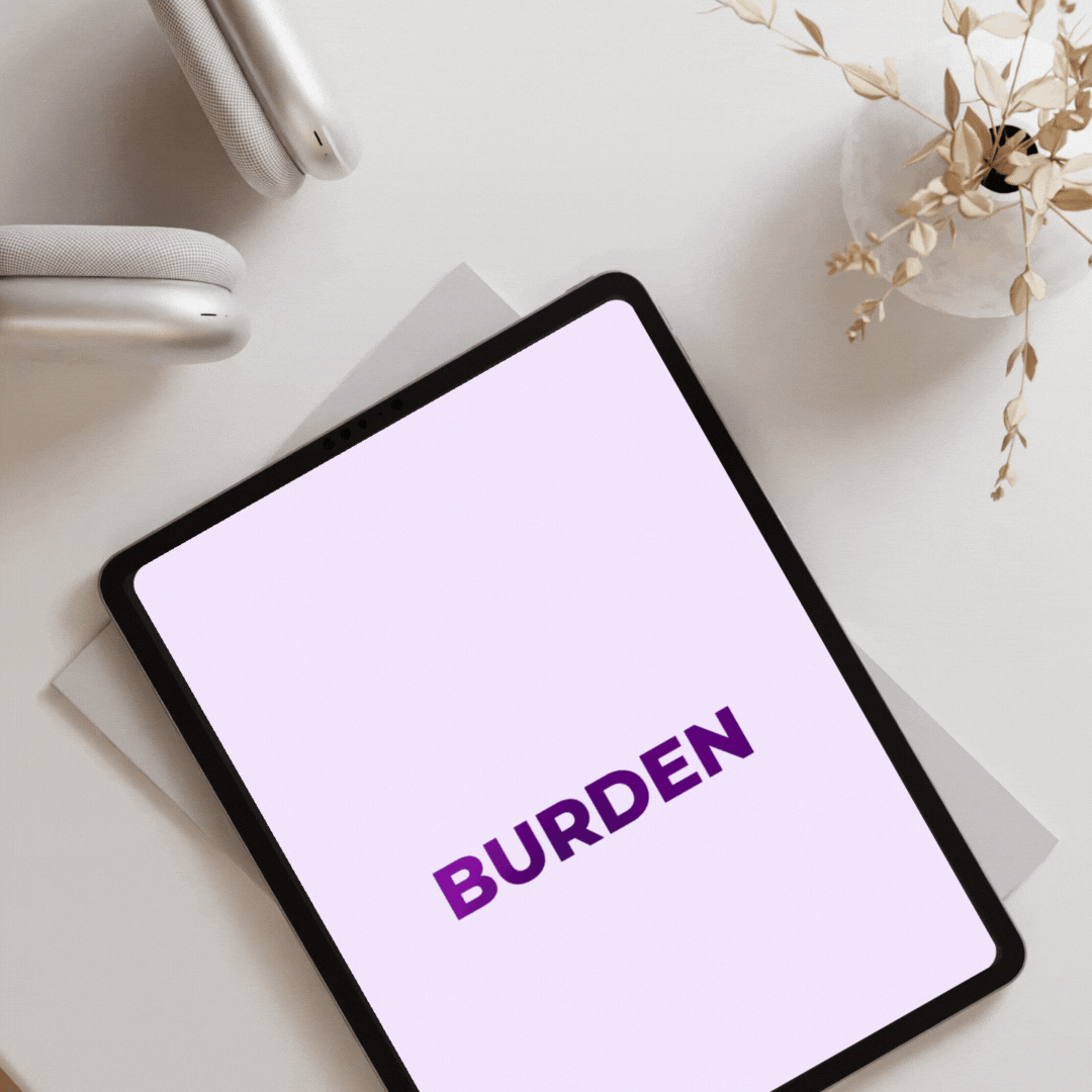 You are Not a Burden iPad Mockup .gif