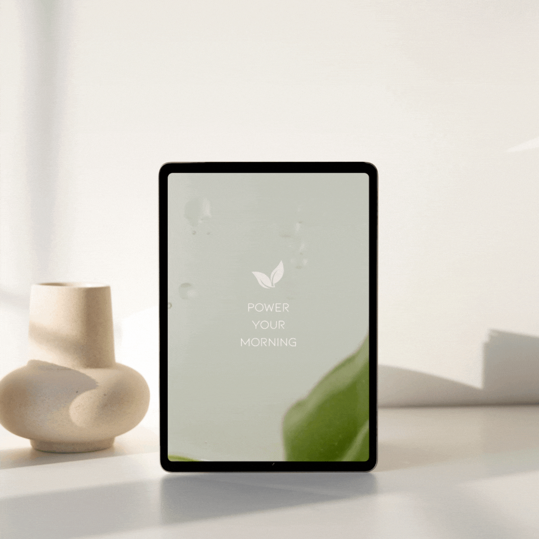 Power Your Mornings iPad Mockup2.gif