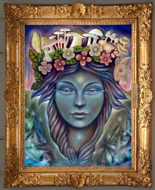 'Aurora' 2014
Collaboration with Melodia Roche
16x20"
oil & egg tempera on wood panel