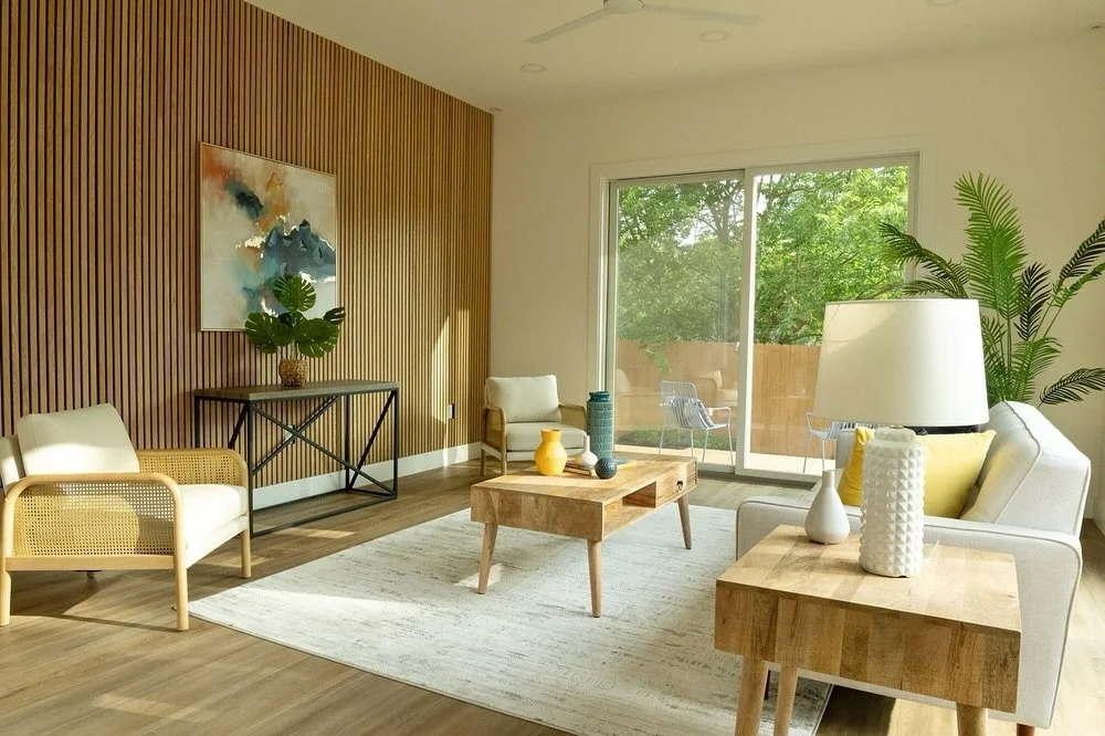 At first I wasn&rsquo;t sure how to feel about the white windows in this new build&mdash;black windows are most popular right now, especially with modern homes. It quickly grew on me though&hellip;the home feels larger and brighter, creating a sunny 